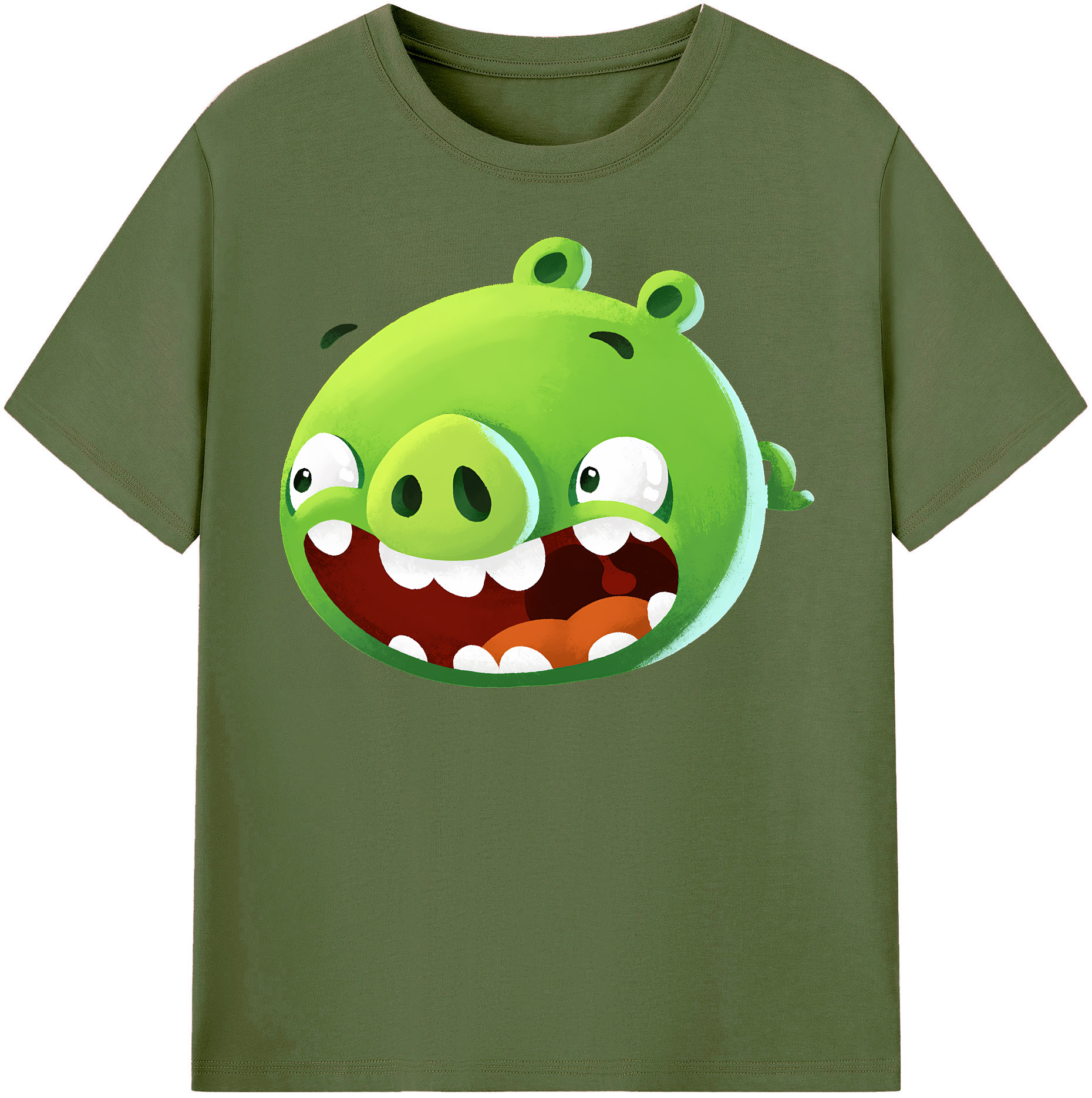 （画像用） Angry Birds アングリーバード 綿100％半袖Tシャツ（フロントプリント）